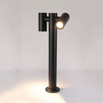 lampe solaire noire moderne ip65 led 10w bras rotatifs autonomesextérieur