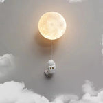 appliques murales modernes lampes décoratives astronautes lunes éclairage blanc bébé chambre