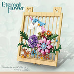 décoration murale cadre lego floral licorne colibri papillons fleurs animaux nature suspendu chambre enfants