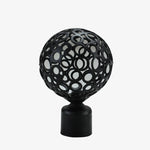 tiges rideau noires blanches perforées lisses modernes clips accessoire décoration maison