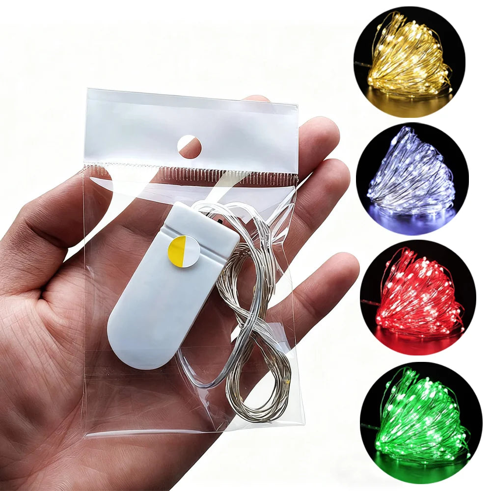 guirlande lumineuse led fil cuivre décoration noël mariage fête extérieur intérieur ambiance douce colorée