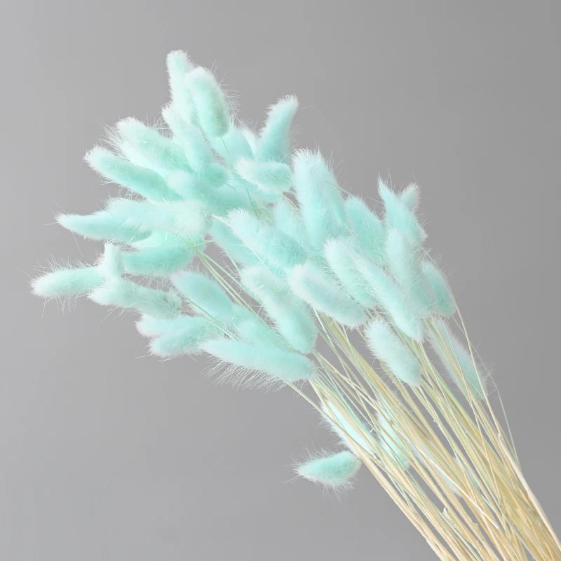 décoration intérieure bouquet fleurs sèches plumes modernes rose blanc vert pastel