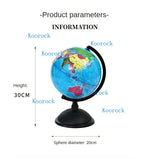 globe terrestre rotatif éducatif support décoration apprentissage carte géographique