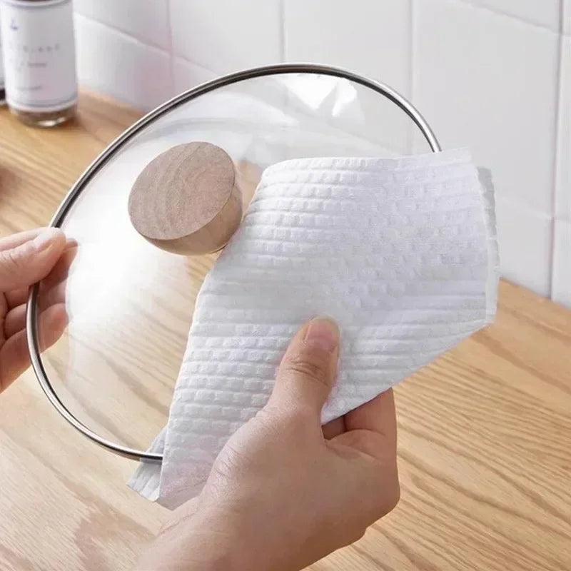 essuie tout jetables non tissés blancs modernes nettoyage domestique respectueux l'environnement