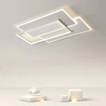 plafonniers led modernes blanc noir géométriques minimalistes éclairage intérieur plusieurs niveaux toucher marche arrêt