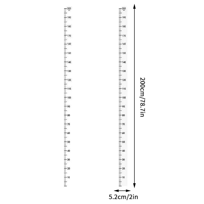 règle croissance murale moderne adhésive rouleau règle rouleau colle 200cm 190cm 180cm 170cm 160cm