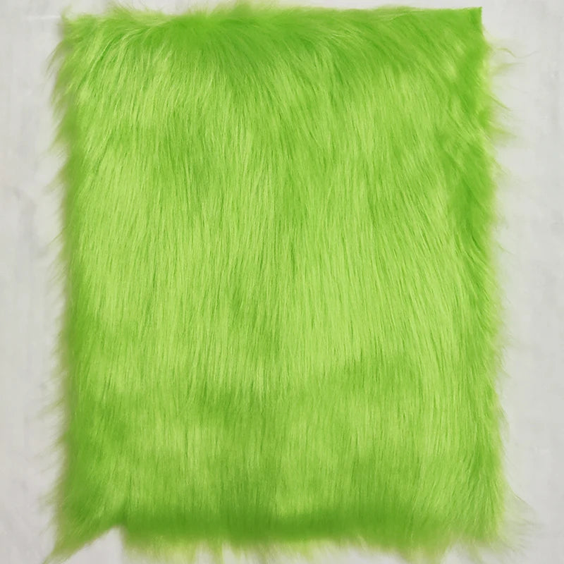 peluche artificielle vert douce moderne élégante tissu peluche fausse fourrure respectueux environnement