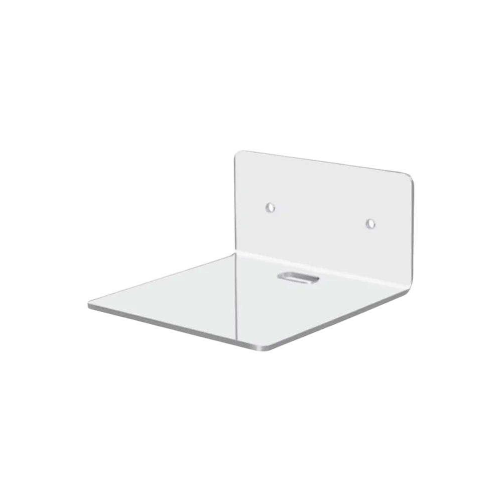 étagères murales modernes blancs quatre niveaux métal transparentes minimalistes