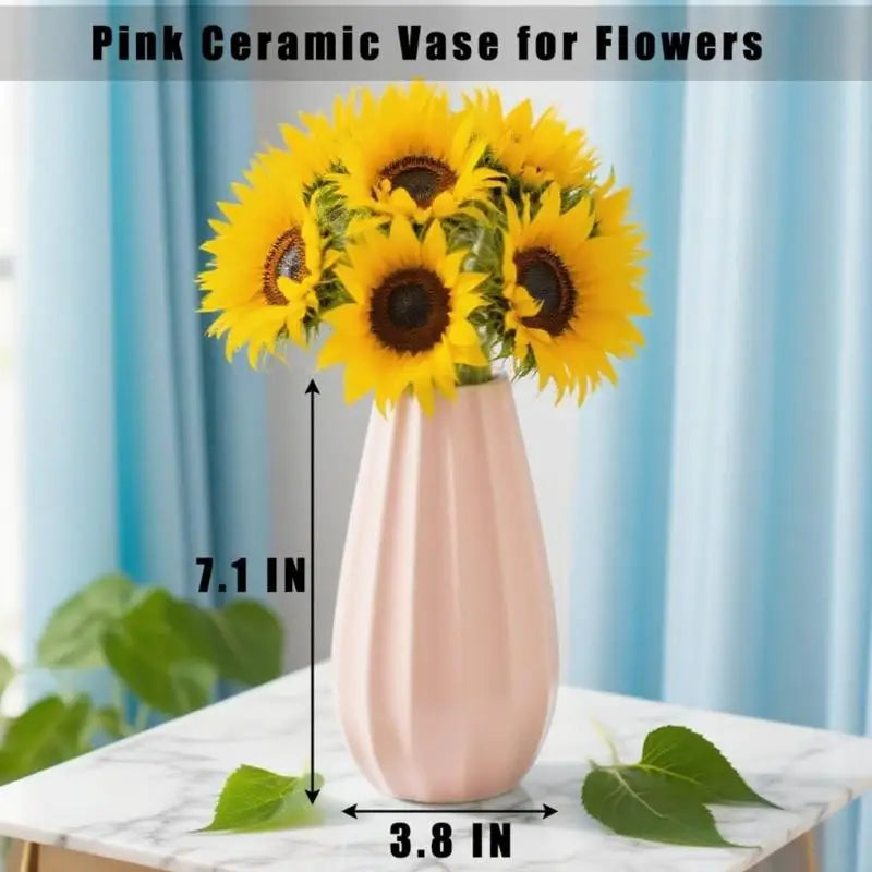 vases céramique plissés blanc vert bleu rose minimaliste décoration maison salon