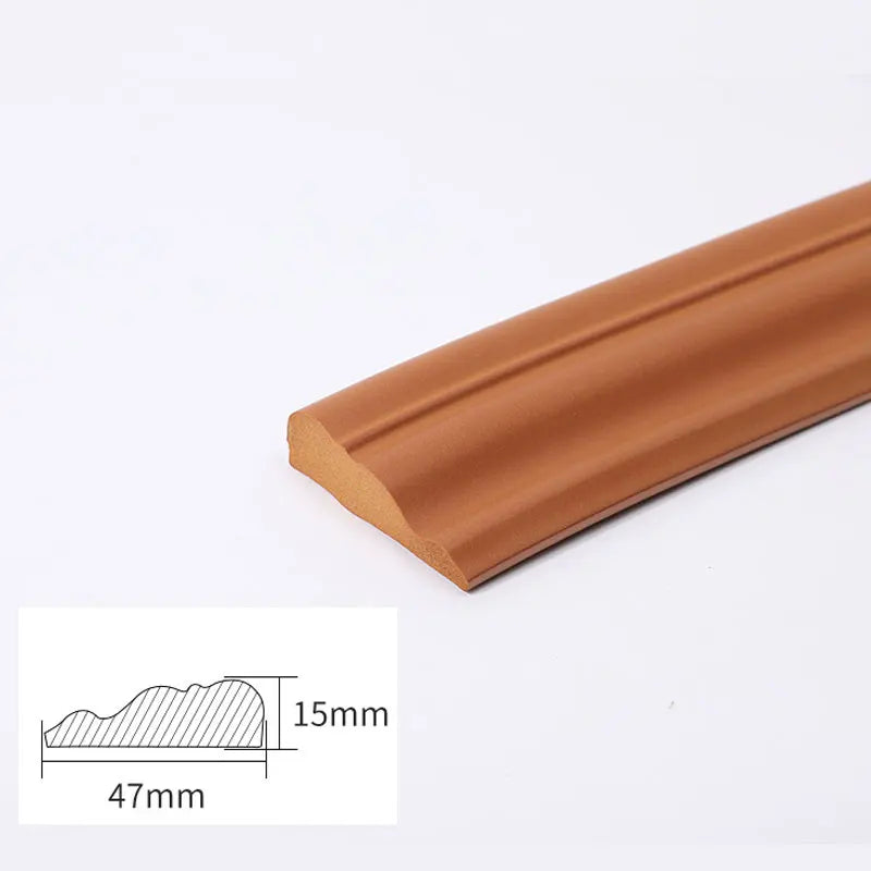 autocollants muraux adhésifs 5m orange blanc marron profilés texturés décoration mur classique bricolage DIY