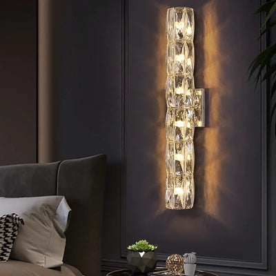 Applique murale LED cristal design moderne hall entrée