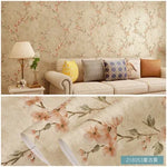 papier peint fleurs blanches classique adhésif résistant humidité écologique chambre salon vintage pastorale