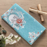 serviette tissu chenille 100 polyester floral rouge élégante classique résistante bricolage sofa matériau