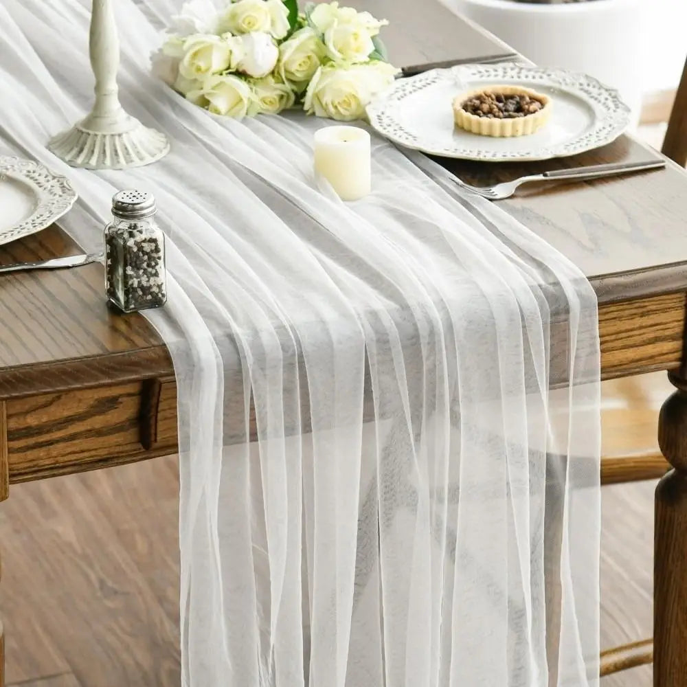table table polyester plissé rose pâle vert foncé blanc violetclair beige classique festive fleuri