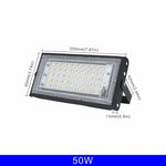 projecteur led 110v 220v 50w 100w 150w 200w ip65 moderne noir blanc