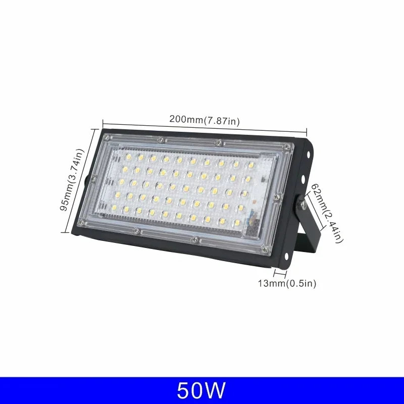 projecteur led 110v 220v 50w 100w 150w 200w ip65 moderne noir blanc