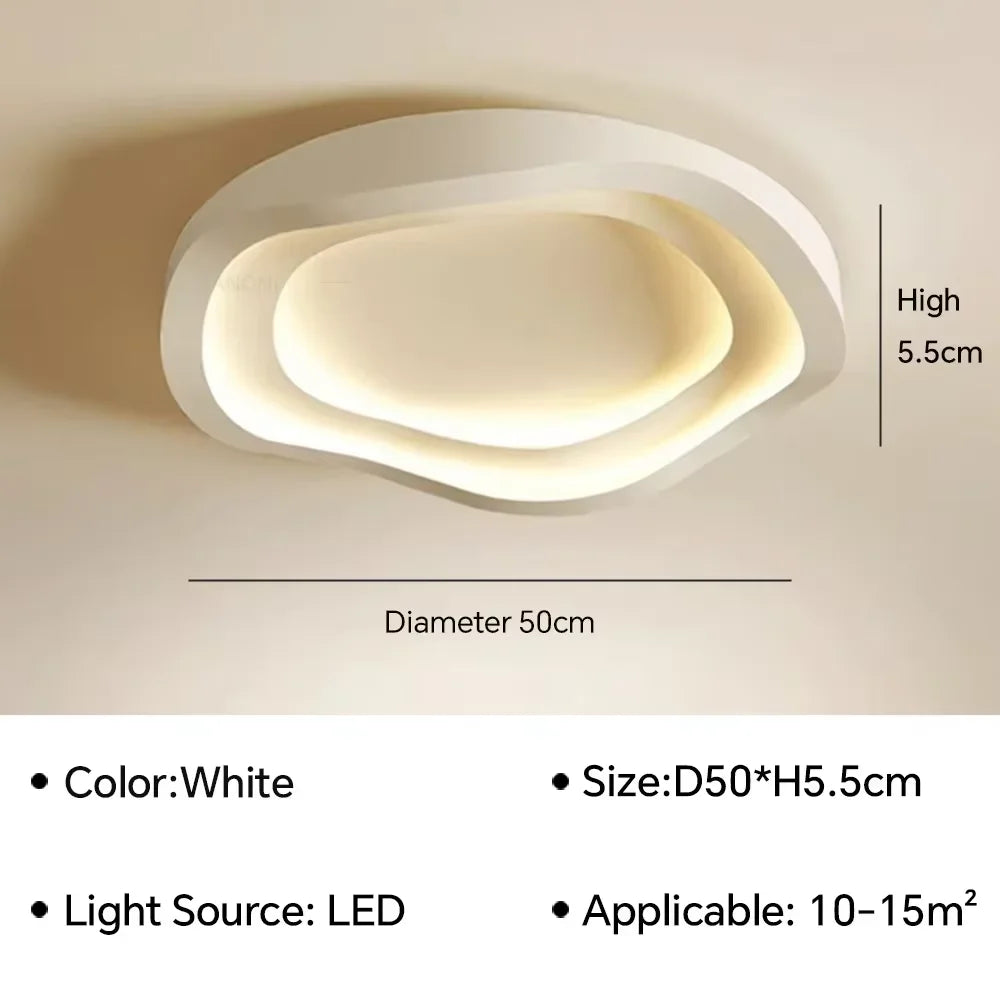 plafonnier led ultra mince spirale moderne nordique lumière blanc salon chambre