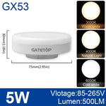 ampoule led 5w 7w 9w 12w 15w blanc chaud neutre froid base gx53 moderne