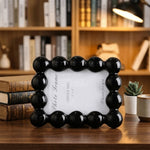 Cadre photo résine décoratif moderne blanc noir argenté table adultes unisexe
