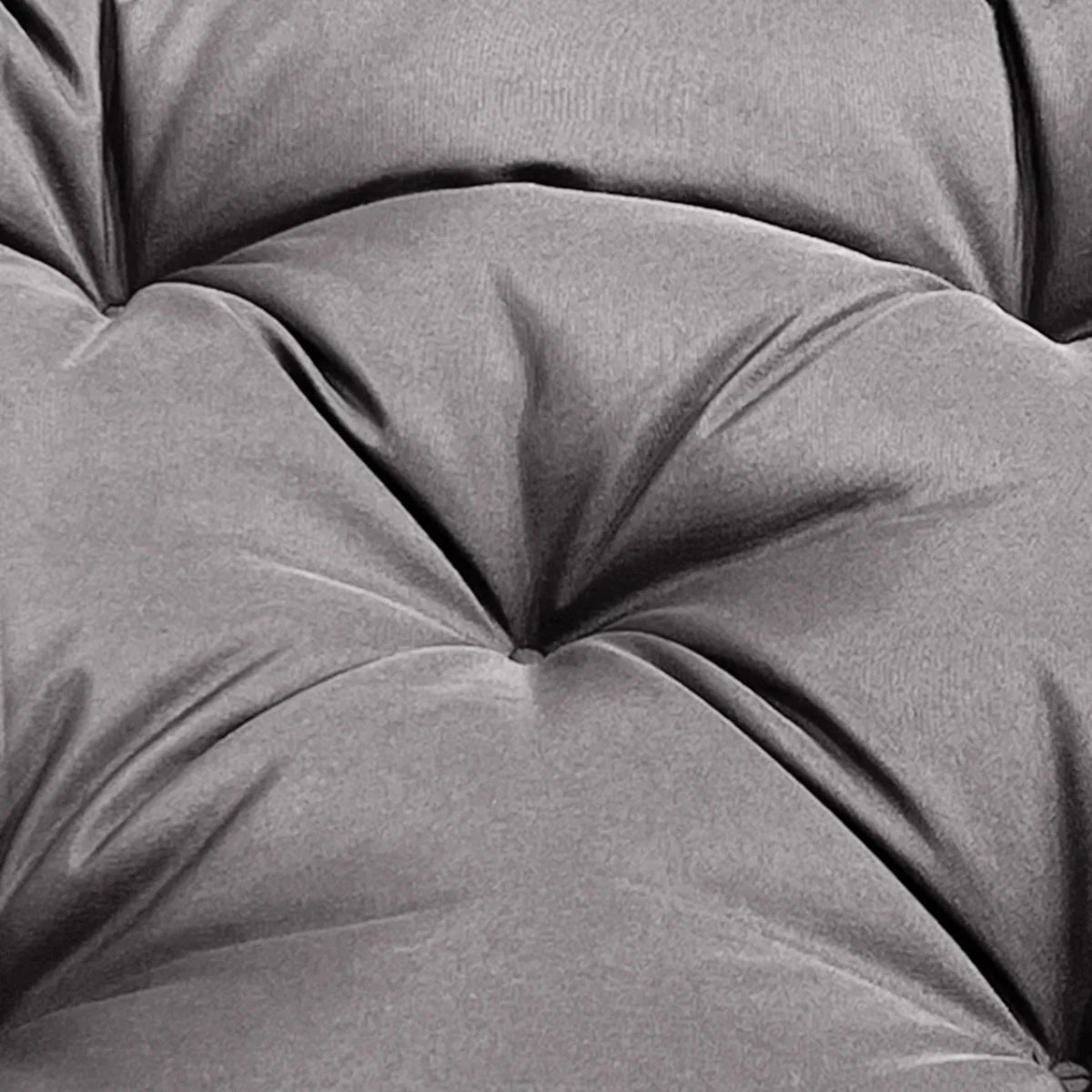 coussin assise imperméable polyester gris uni moderne rubans fixation extérieur jardin terrasse amovible lavable