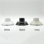 supports lampe céramique moderne blanc noir crème eyelets fixes haute temperature