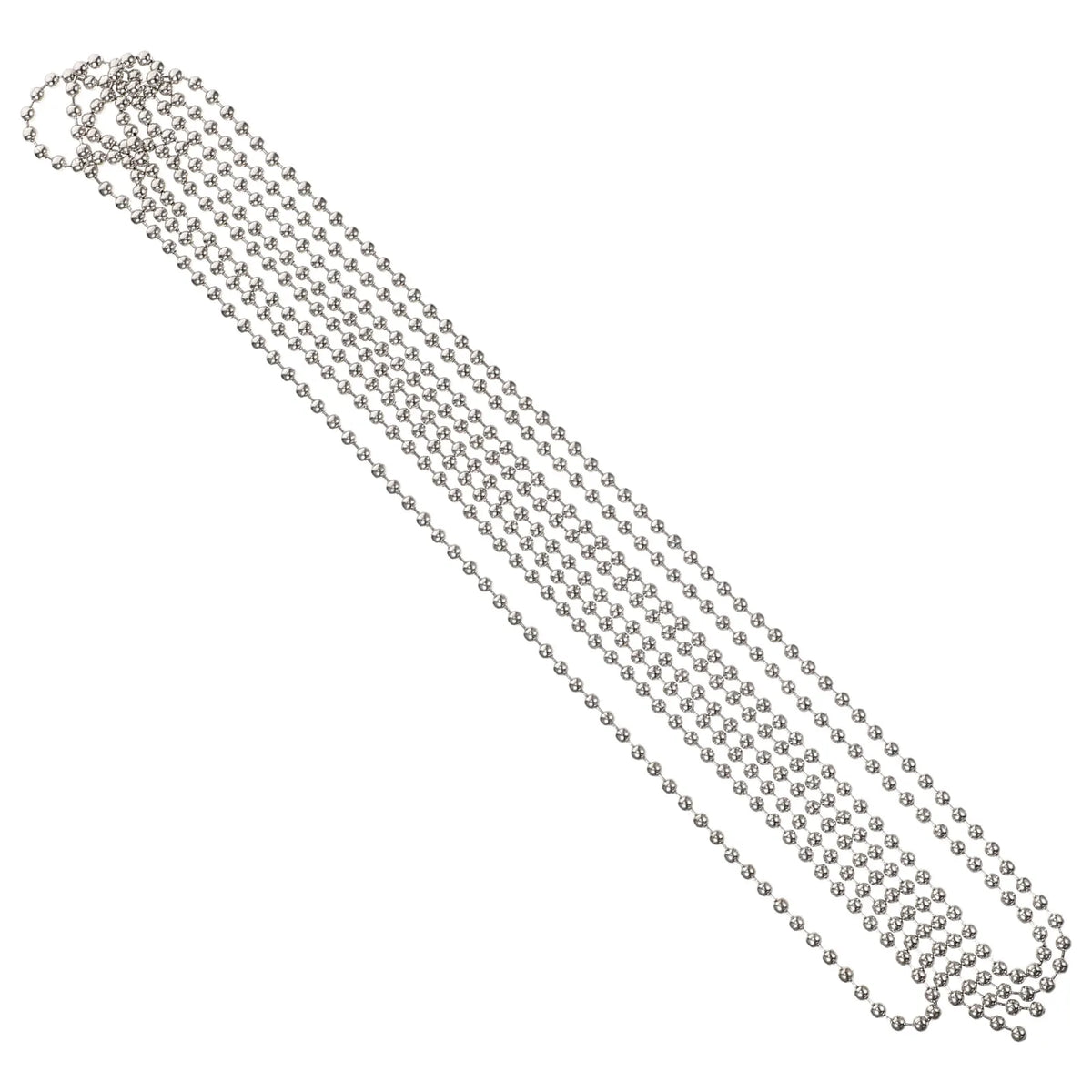 chaîne métal argent rondes uniformes opacité classique chain repair extension replacement