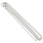chaîne métal argent rondes uniformes opacité classique chain repair extension replacement