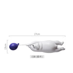statue ours polaire résine blanche contemporaine minimaliste base plate ballons