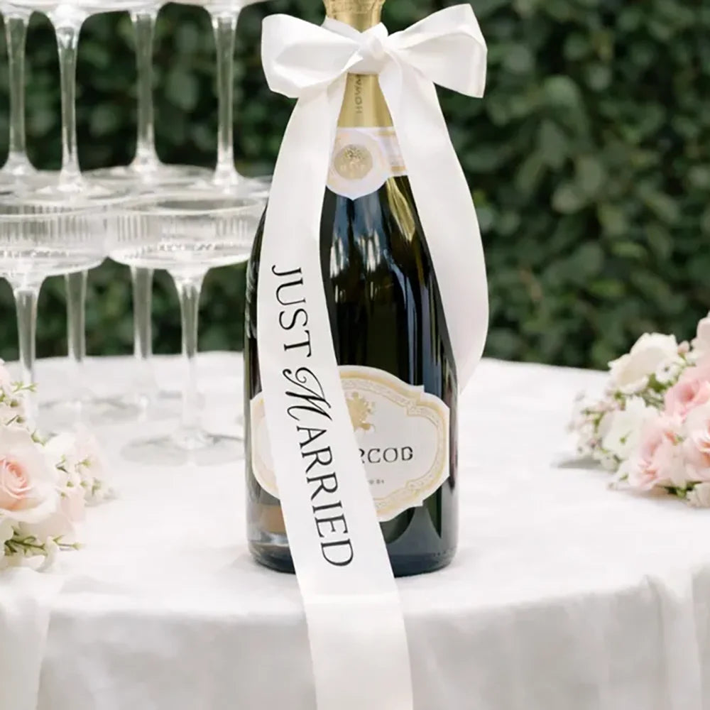 rubans satinés mariage just married elle dit oui love welcome mrs mrs forever