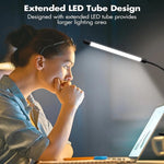 lampe led clipable bras flexible moderne câble usb interrupteur blanc chaud lumière étude chambre