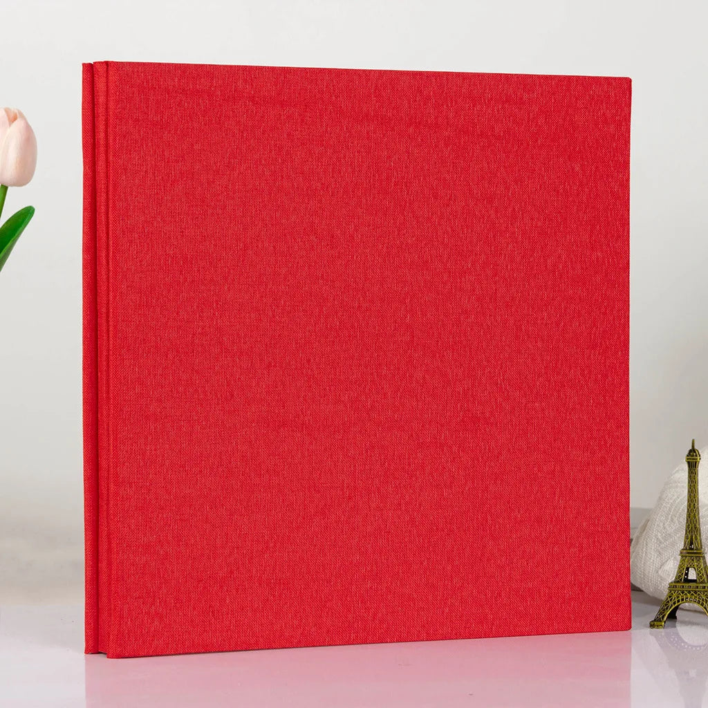 album photo moderne toile rose vert bleu gris beige violet 28cm 27cm 40pages
