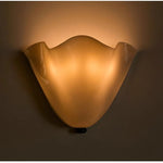 Applique murale moderne verre opacique couleur jaune rouge blanc fixations salon