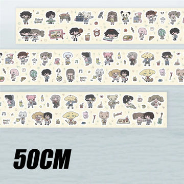 sticker autocollants dessin animé manga multicolore personnages nourriture artisanat scrapbooking decoration telephone
