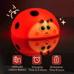 veilleuse led rgb coccinelle rouge enfantin batterie rechargeable tactilesleeping lights ambient reading