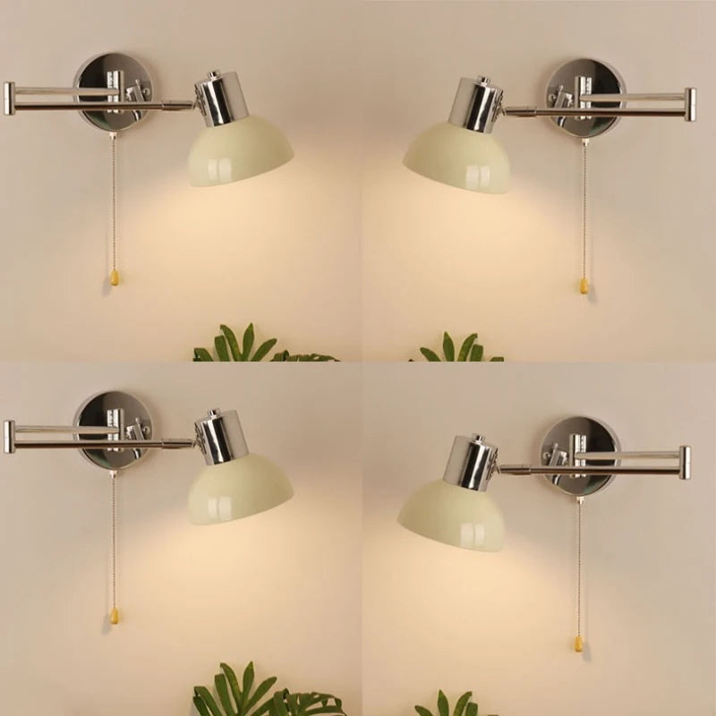 lampe murale conique moderne blanc fixée mur éclairage led quotidien
