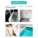 sticker anti dérapant salle bain étoiles respectueux environnement moderne gris 10 pièces adhésif