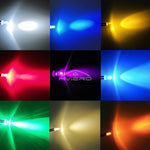diodes led rondes transparentes 10 pièces 17.5mm 12v blanc chaud rouge vert bleu moderne