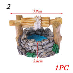 petit banc miniature résine décoratif jardin féerique maison poupée micro paysage