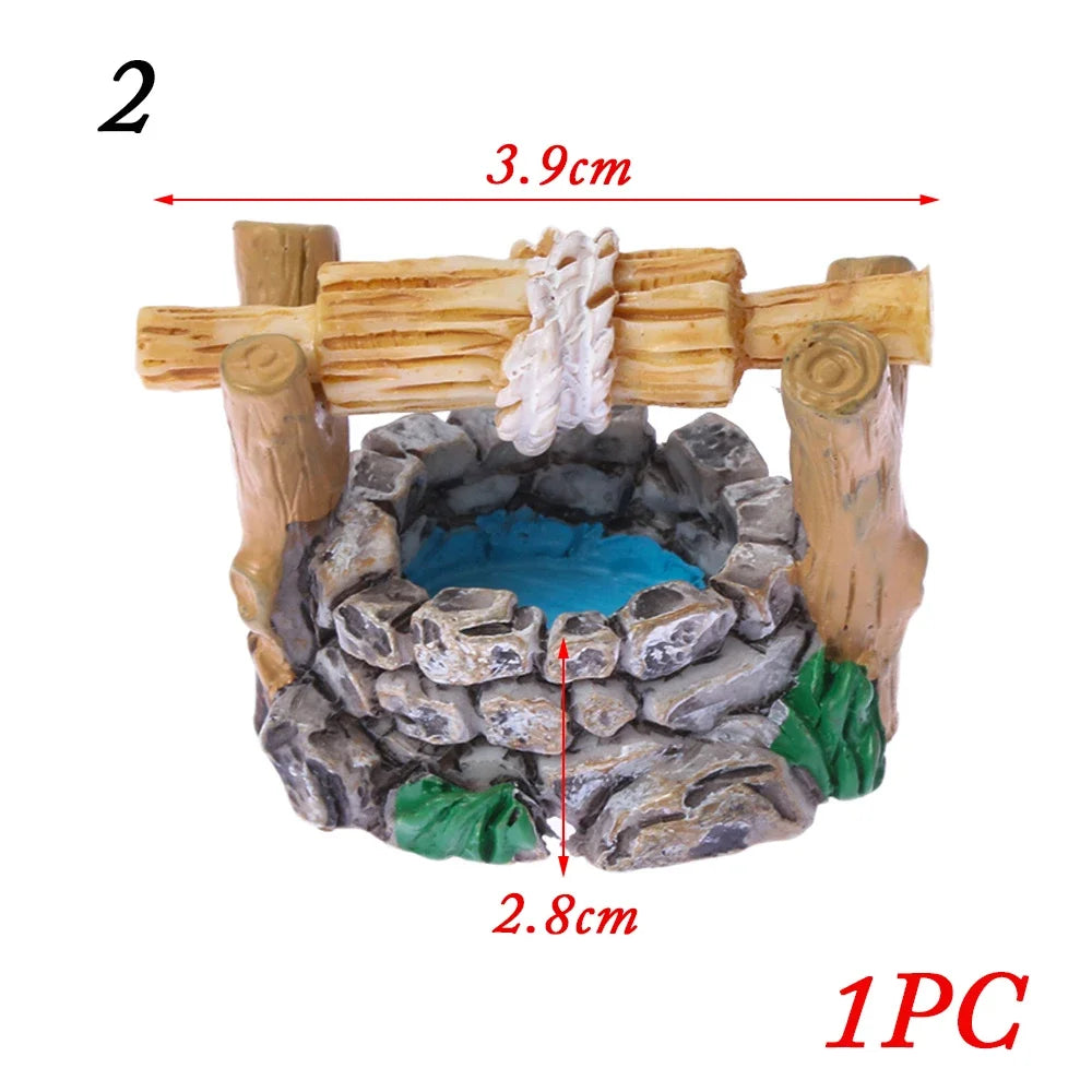 petit banc miniature résine décoratif jardin féerique maison poupée micro paysage