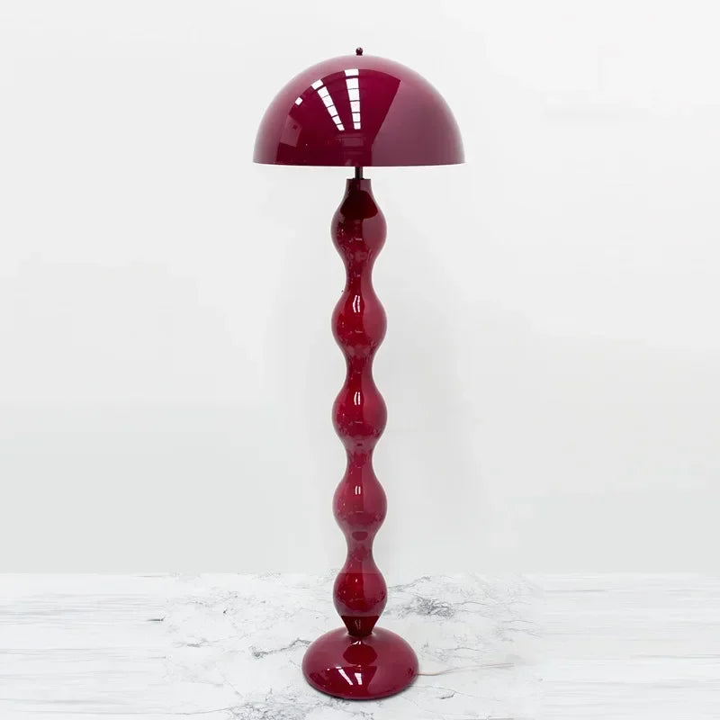 lampe sol moderne spirale verte rouge bleu blanc éclairage intérieur chambre coucher led autonomes