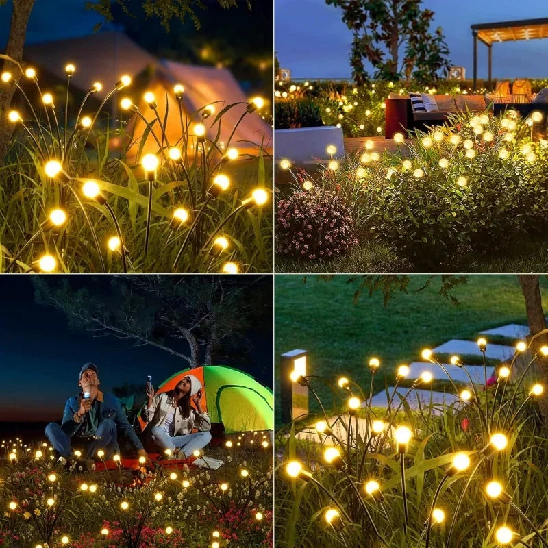 guirlande lumineuse solaire led multicolore moderne blanc boules sphériques facile installationextérieur
