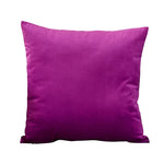 housse coussin carrée velours uni canapé salon décoration maison 45x45cm