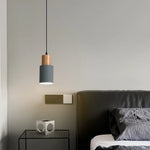 Suspension lumineuse minimaliste câble suspendu gris blanc noir lisse chambre salon étudehôtel