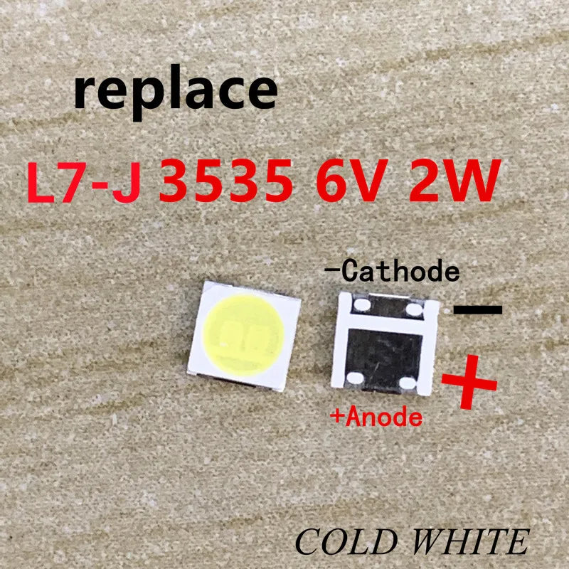 diodes led blanc froid 3v 6v 3535 surface mount électronique cathode anode