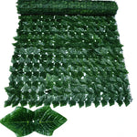 rideau végétal artificiel feuilles vertes moderne clips fixationextérieur décoration jardin balcon