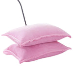taies d'oreiller velours violet marron bleu rose gris 300 fils 48x74cm moderne respectueux environnement