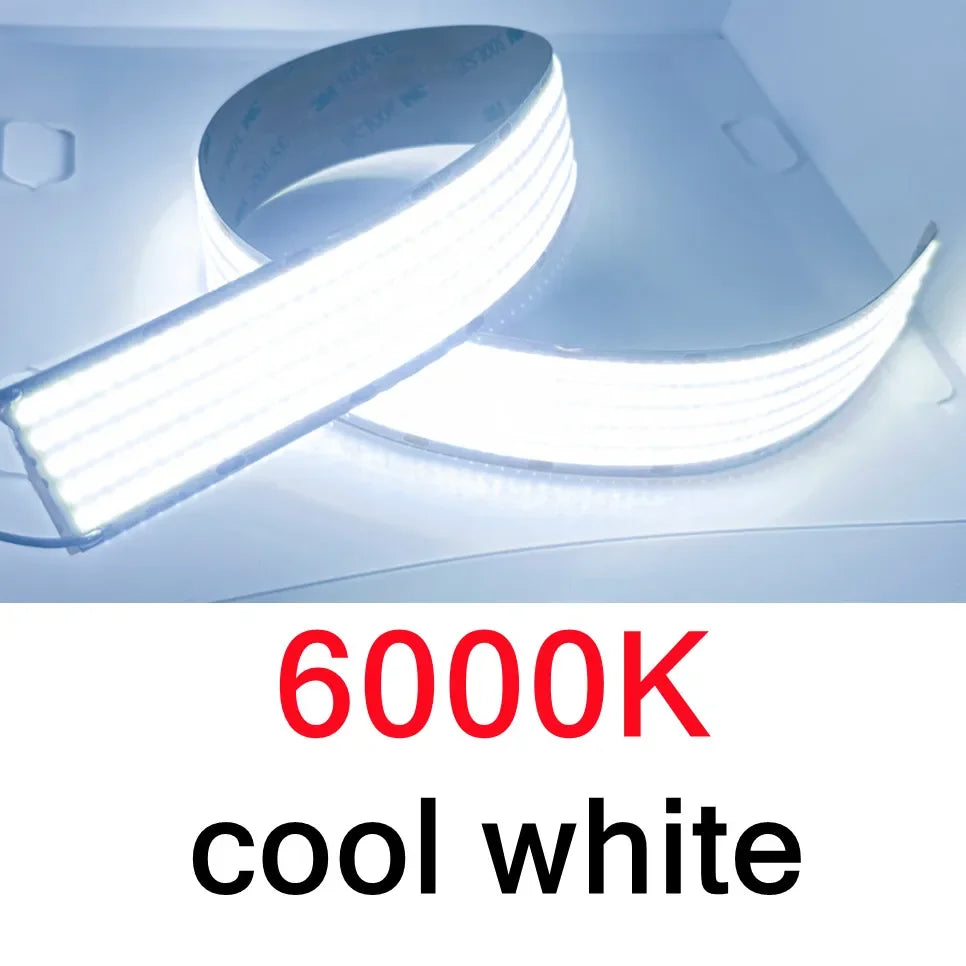 ruban led cob flexible 24v blanc chaud naturel froid rétroéclairage tv intérieur chambre