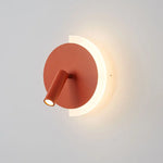 lampes murales modernes fixées mur rouge orangé vert noir blanc led