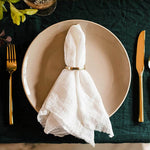 serviettes coton réutilisables rustiques serviettes table maison fête mariage rouge orange