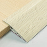 profil seuil adhésif pvc imitation bois marron foncé beige clair brun clair contemporain 1m